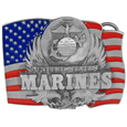 Marines Enameled Belt Buckle